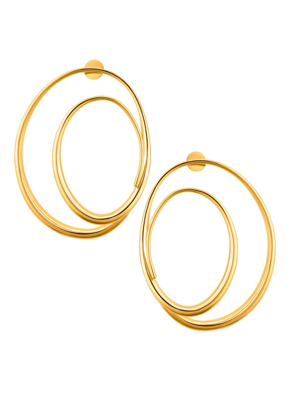 Angelina Jolie - Large Ellipse Hoops - MISHO - CELEBRITY