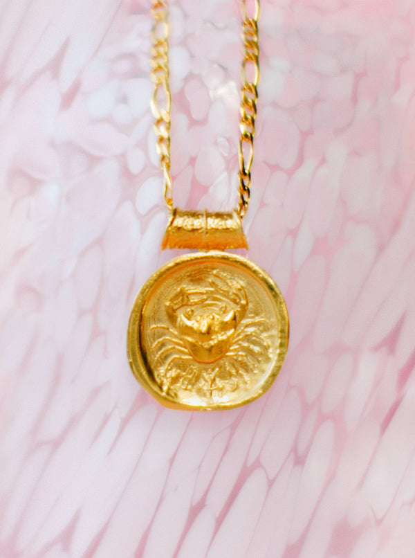 Cancer Zodiac Pendant - MISHO - Necklace