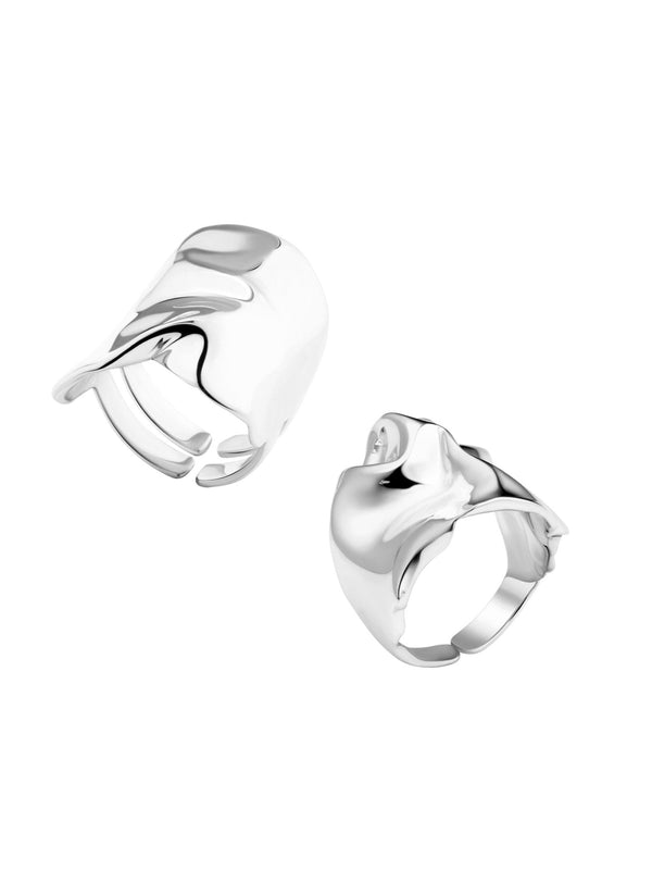 Flow Combination Rings - Silver - MISHO - Rings