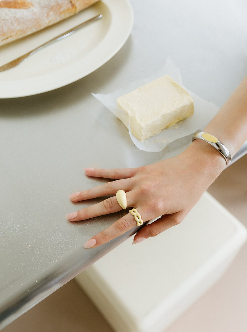 Juicy Link Ring - Butter Yellow - MISHO - Rings