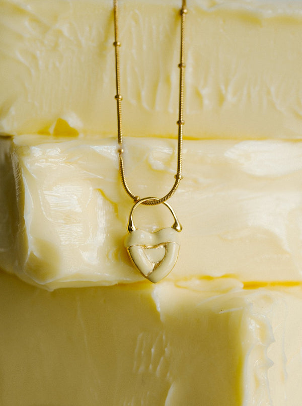 Juicy Mini Love Locket - Butter Yellow - MISHO - Necklace