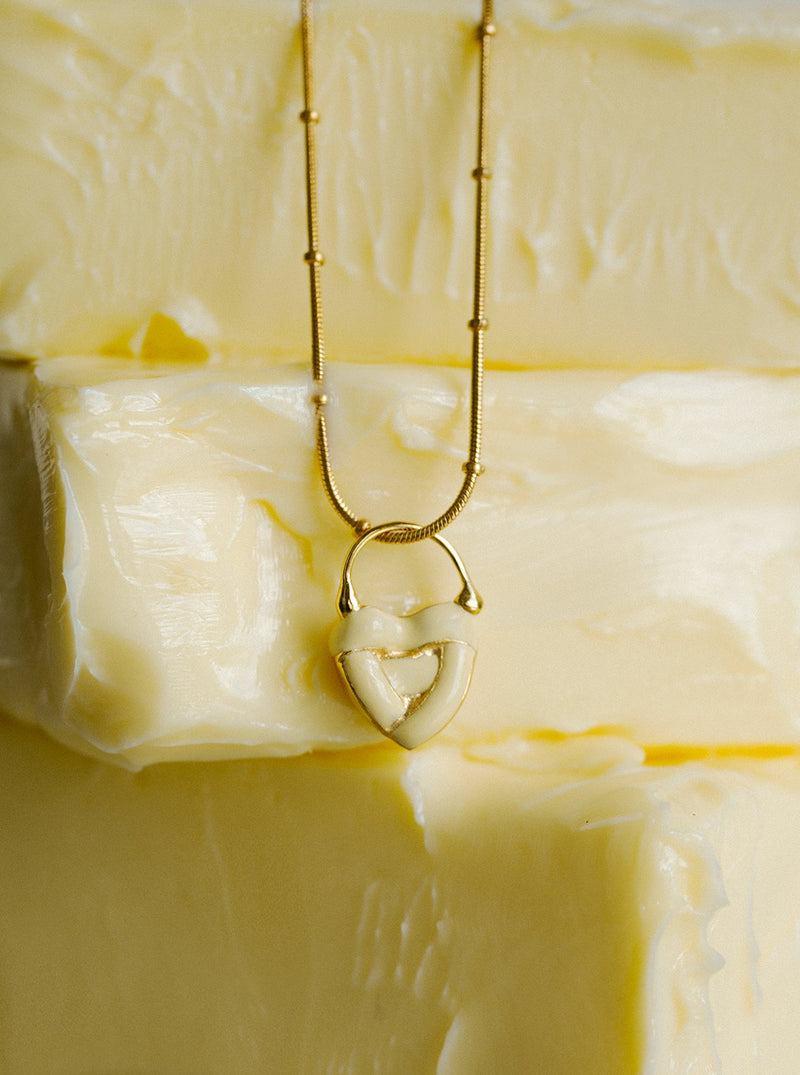 Juicy Mini Love Locket - Butter Yellow - MISHO - Necklace