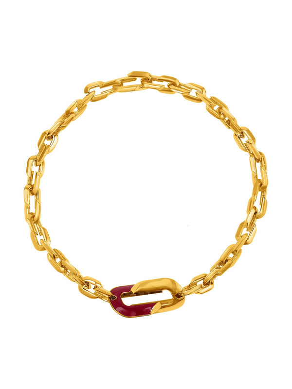 Juicy Sakli Link Chain - Midnight Maroon - MISHO - 