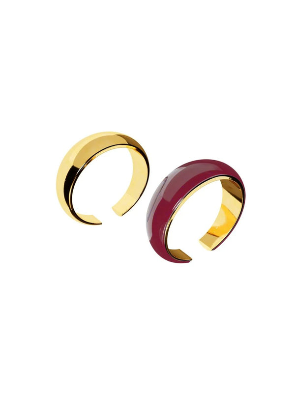 Juicy Snug Earcuff Set - Midnight Maroon - MISHO - Earrings