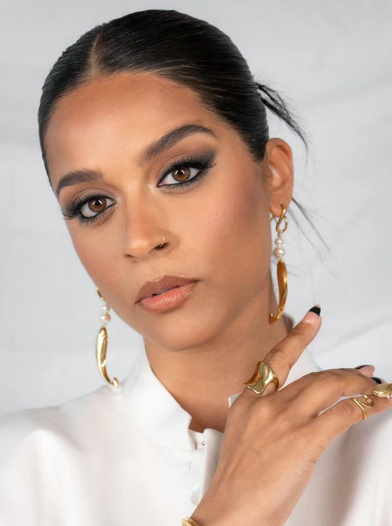 Lilly Singh - Sirena Pearl Earrings - MISHO - CELEBRITY