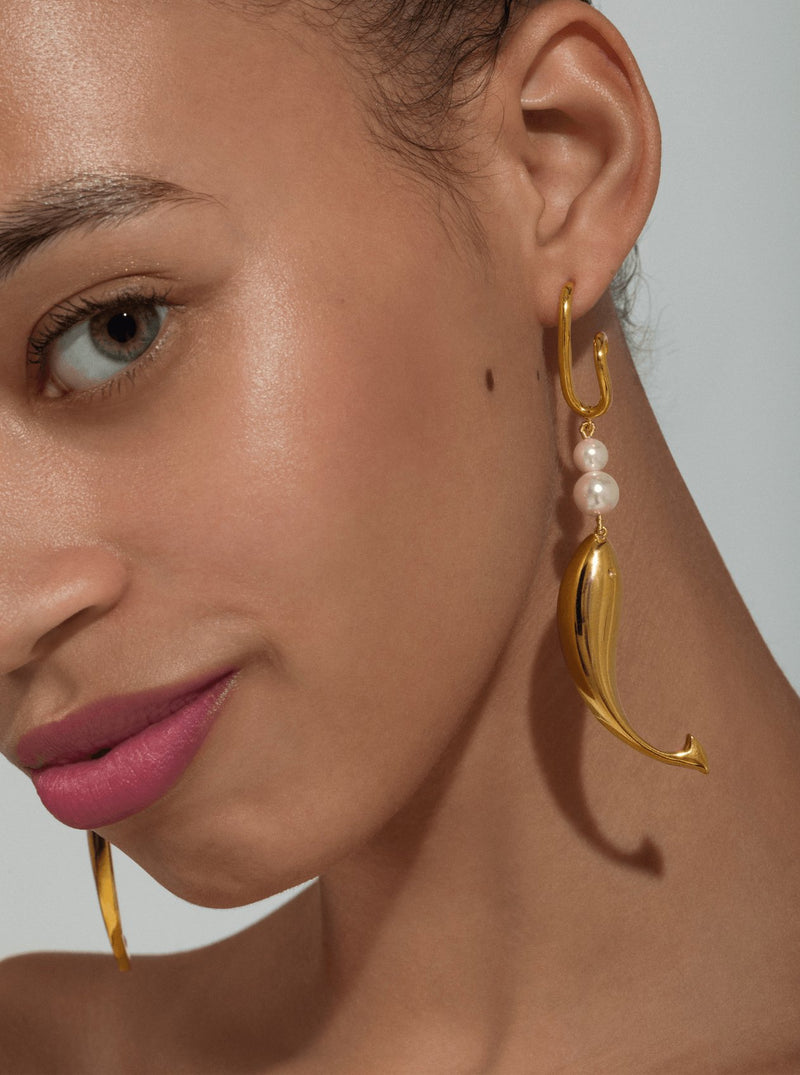 Lilly Singh - Sirena Pearl Earrings - MISHO - CELEBRITY